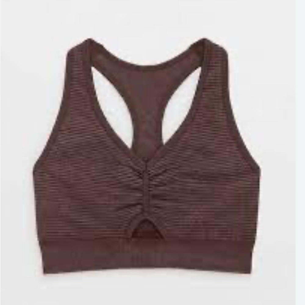 OFFLINE Ribbed Seamless Sports Bra
 Brown Size S NWT
